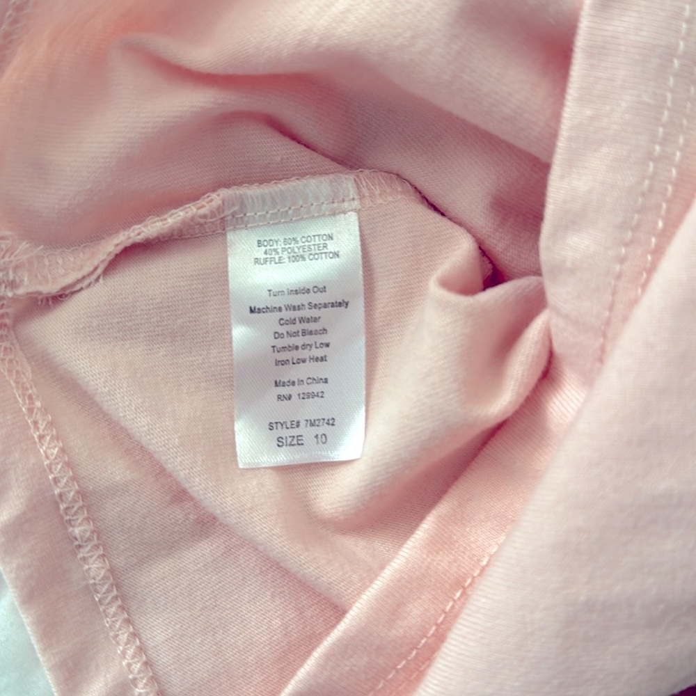 Pink One-Shoulder Ruffle Top from btween - Picture 3 of 3